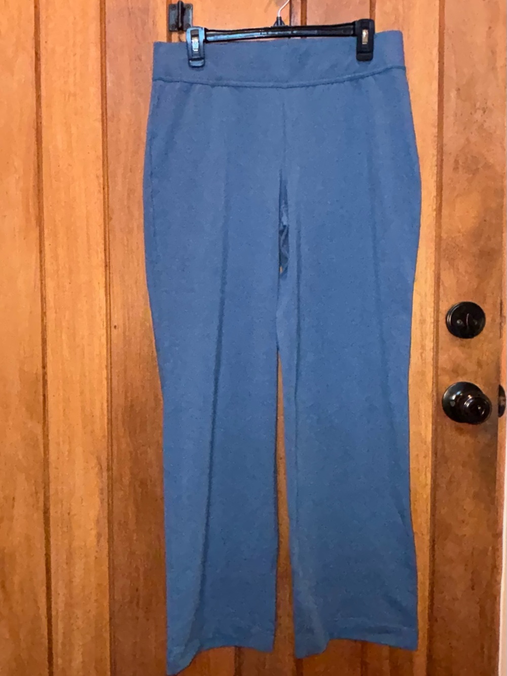 Lands’ End Blue Pull-On Straight-Leg Pants
